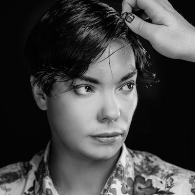 Tasteful Black and White Photo of Sam Brooks